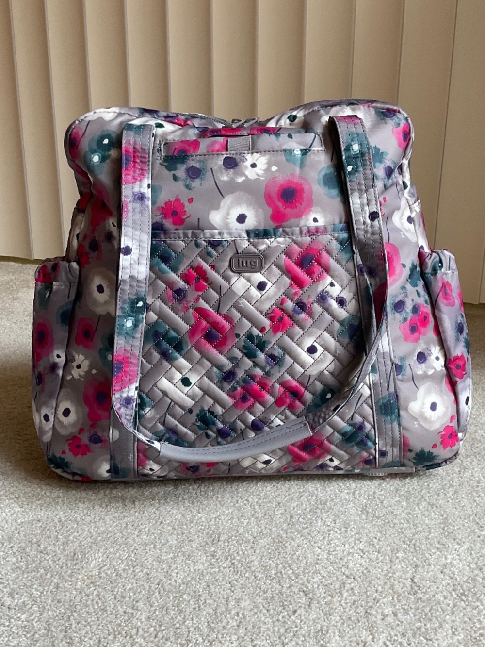 LUG Sprinter Travel Tote Bag Water Color Pearl RFID Zipper Close